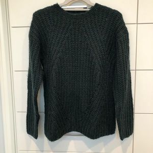 Forest green knit sweater